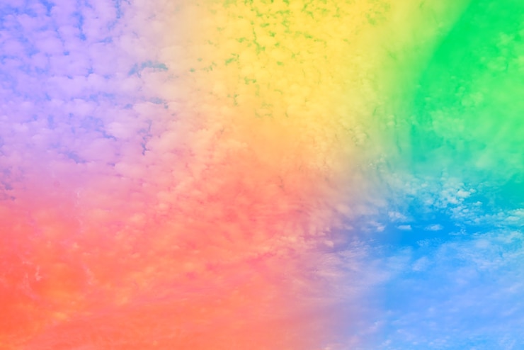 Gratis Foto verbazingwekkende mooie kunsthemel met kleurrijke wolken