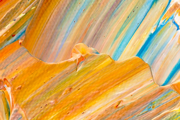 Verf smudge gestructureerde achtergrond in oranje abstracte stijl creatieve kunst