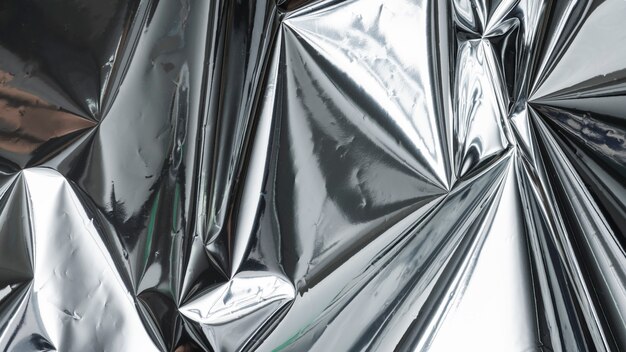 Verfrommeld aluminiumfolie gestructureerde achtergrond