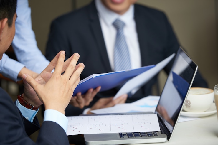 Gratis Foto vergadering van financiële managers