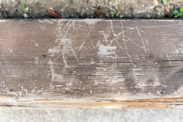 Gratis foto verouderd houten oppervlak met krassen