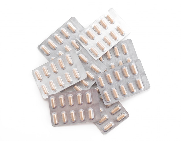 Verpakkingen van pillen en capsules van medicijnen