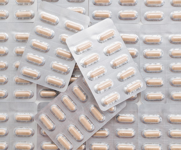 Verpakkingen van pillen en capsules van medicijnen