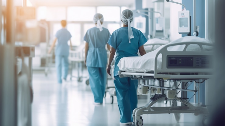 Gratis Foto verpleegster die zich voorbereidt op haar dienst