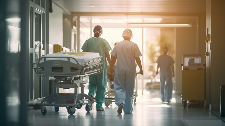Gratis Foto verpleegster die zich voorbereidt op haar dienst