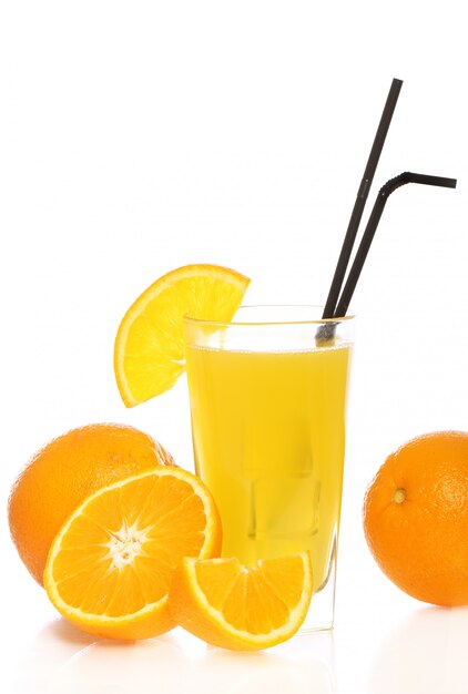 Vers en koud sinaasappelsap