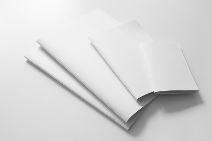 Gratis Foto verschillende blanco brochures