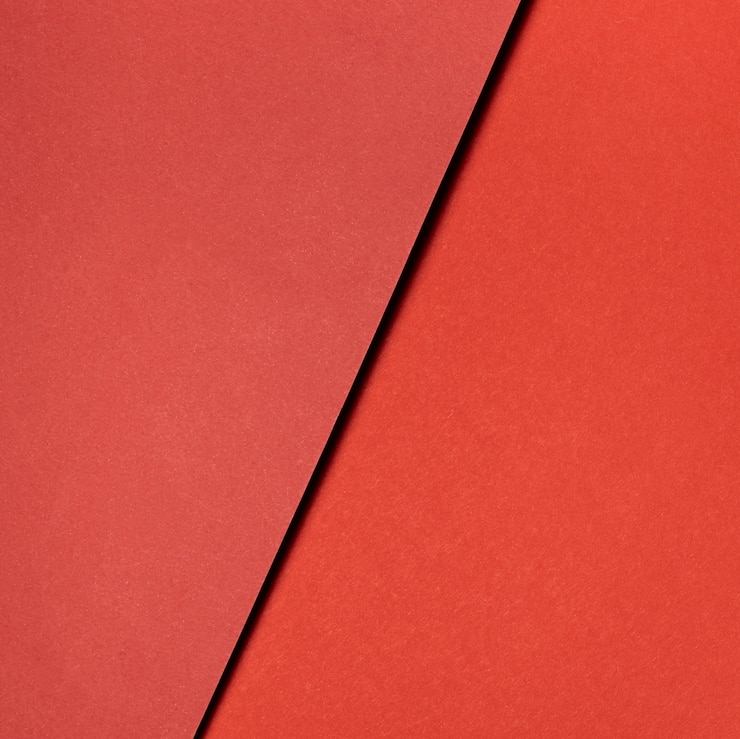 Gratis Foto verschillende tinten rood papier close-up