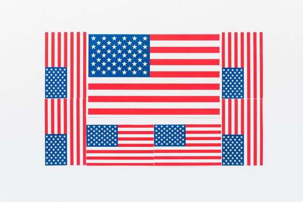 Verschillende vlaggen van de Verenigde Staten