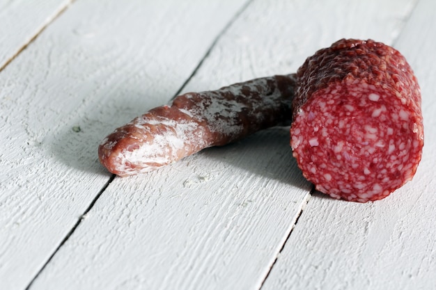 Gratis foto verse en heerlijke salami