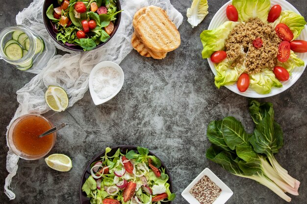 Verse maaltijd met salade