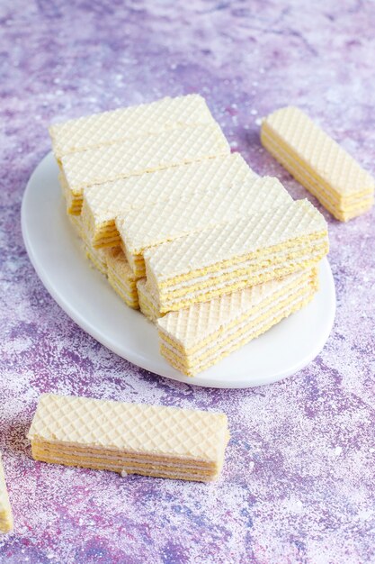 Verse zoete wafelkoekjes.