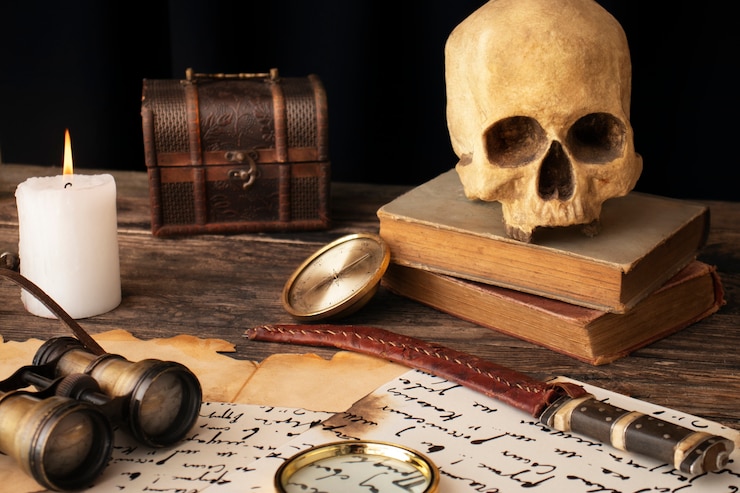 Gratis Foto verzameling piratenartefacten en premies