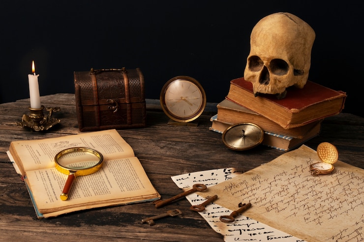 Gratis Foto verzameling piratenartefacten en premies