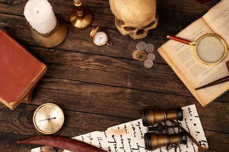 Gratis Foto verzameling piratenartefacten en premies