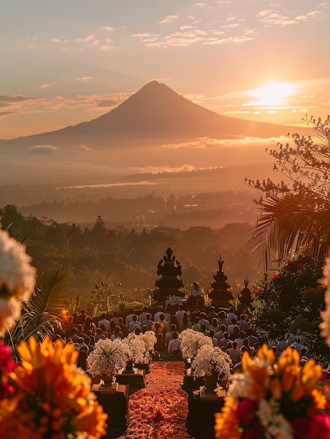 Viering van de Nyepi-dag in Indonesië