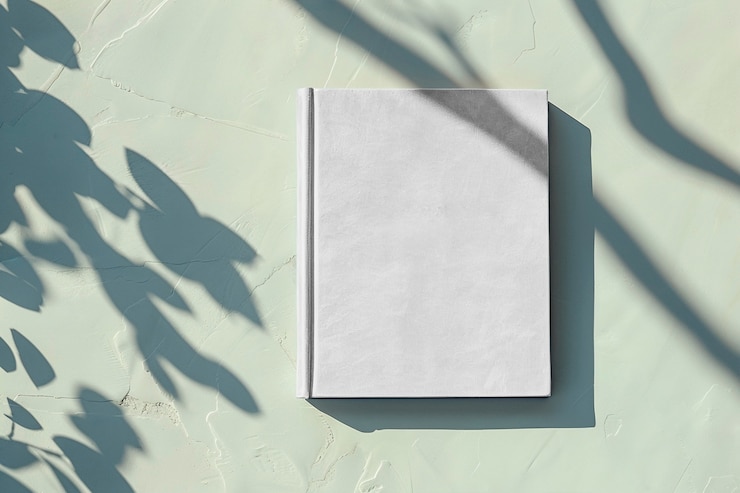 Gratis Foto vierkante boekkantoor mockup