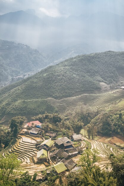 Vietnamees landschap in Sa Pa