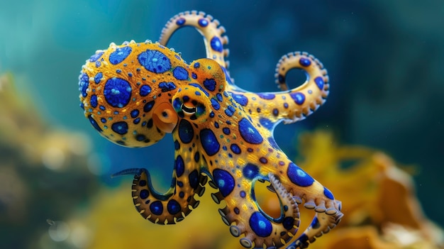 Gratis foto view of octopus in its natural underwater habitat