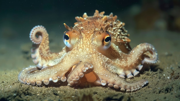 Gratis foto view of octopus in its natural underwater habitat