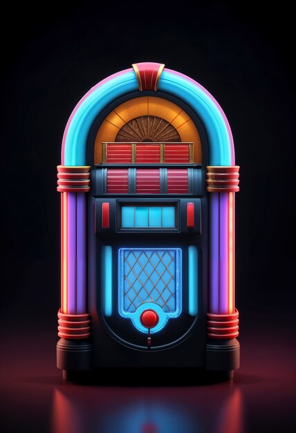 Gratis foto view of retro jukebox music machine