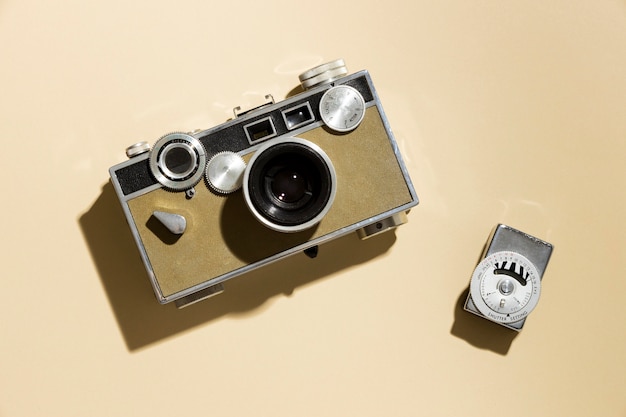 Gratis foto vintage fotocamera samenstelling