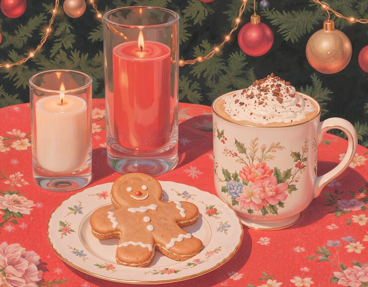 Gratis Foto vintage pastel kerstillustratie