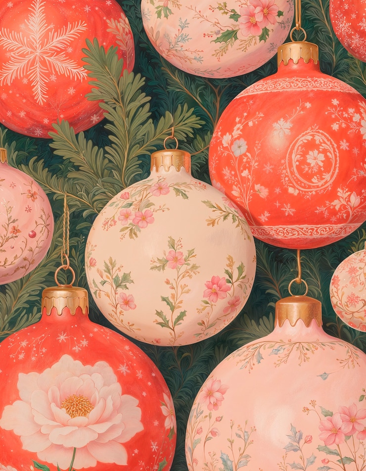 Gratis Foto vintage pastel kerstillustratie