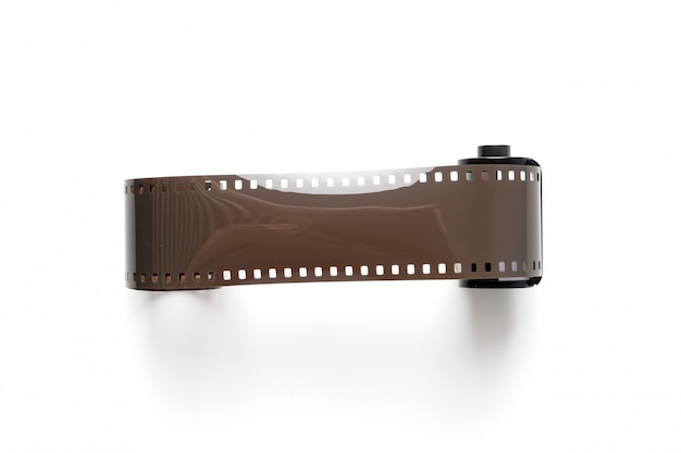 Gratis foto vintage reel camera tape op wit