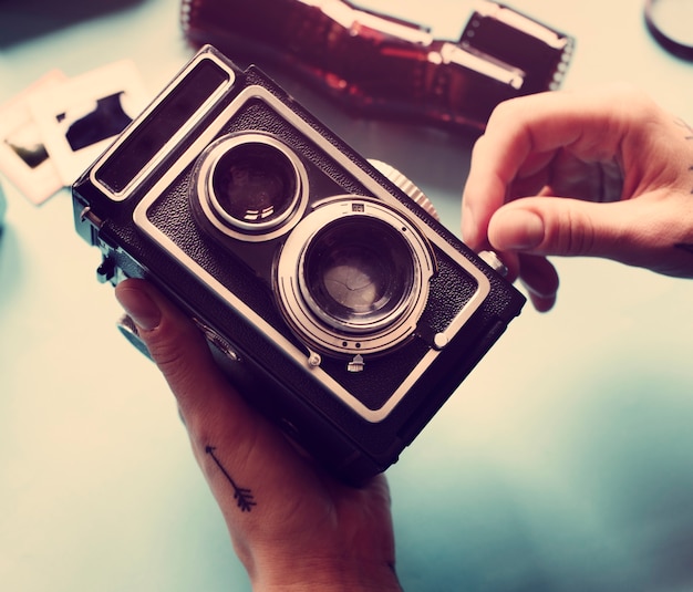 Vintage retro filmcamera