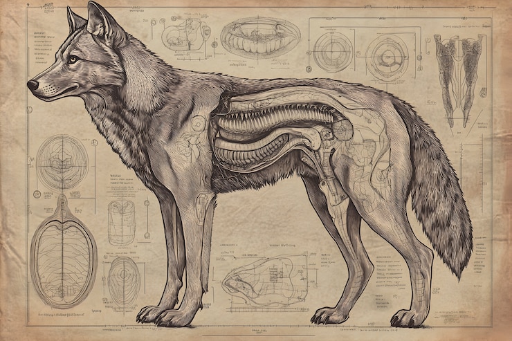 Gratis Foto vintage stijl anatomie tekening