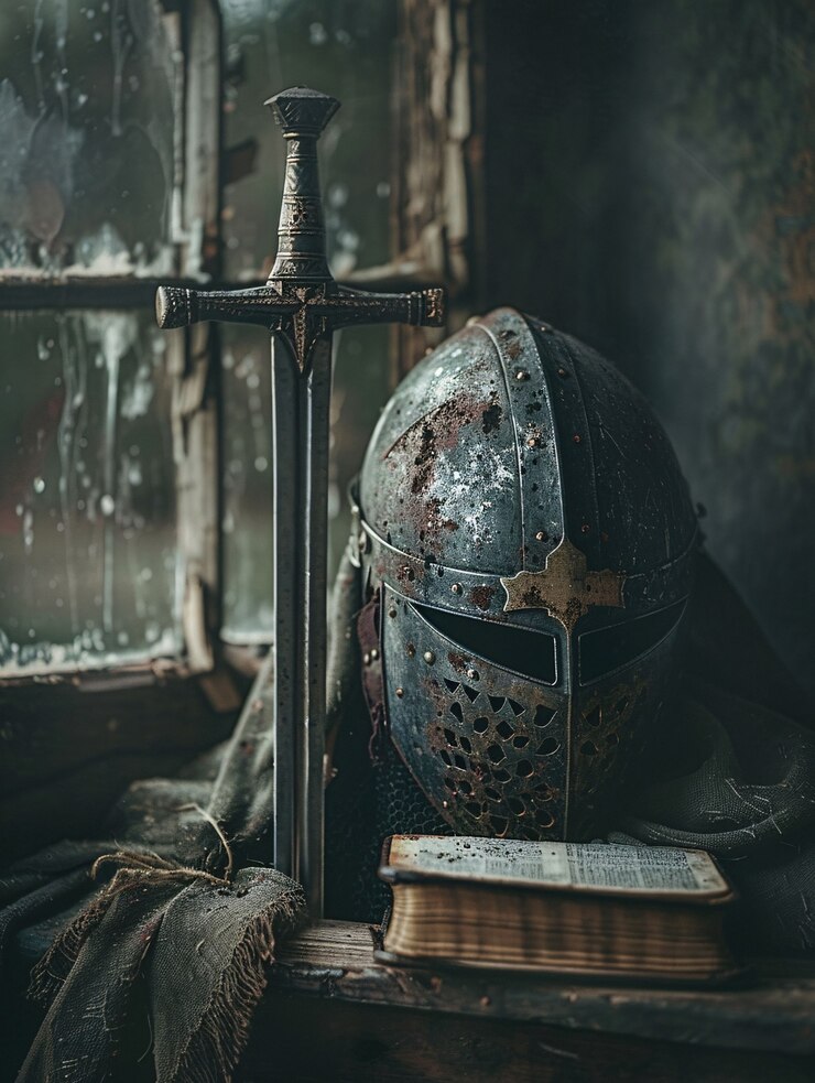 Gratis Foto vintage stijl soldaat helm stilleven