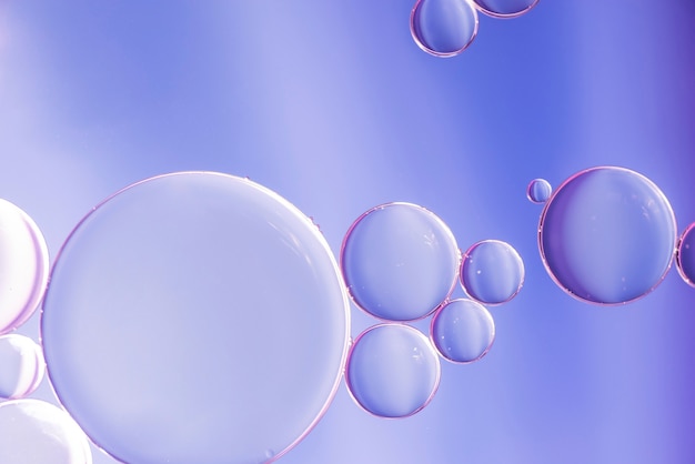 Violette verschillende abstracte bubbels textuur