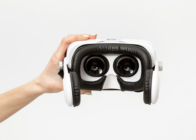 Virtual reality headset close-up