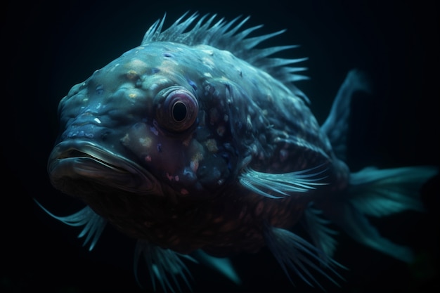Gratis foto vis uit de bodem van de zee