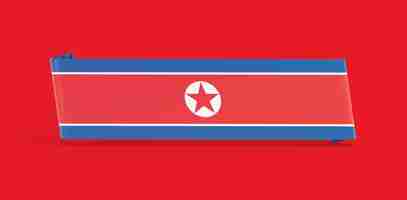 Gratis foto vlag van noord-korea