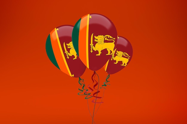 Gratis foto vlag van sri lanka ballonnen