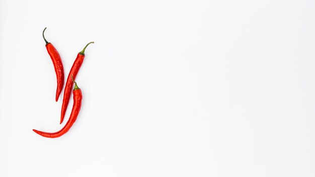 Vlak leg Mexicaanse voedselsamenstelling met chilis