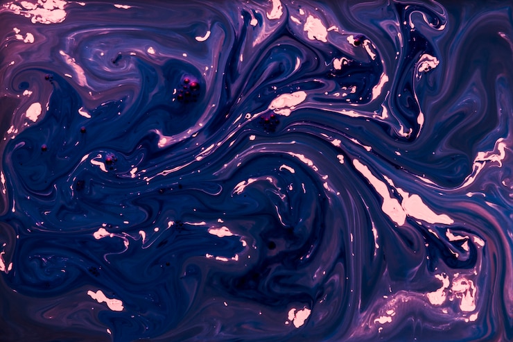 Gratis Foto vloeistof die abstract blauw en roze textuurart. schilderen