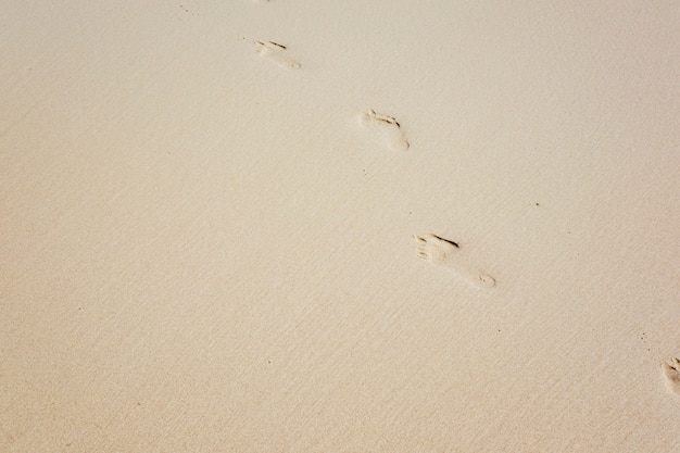 voetafdruk op zand