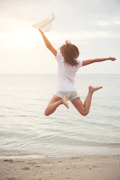 Volwassen uitzicht spring vakantie zand