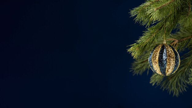 Vooraanzicht boomornament met kopie ruimte