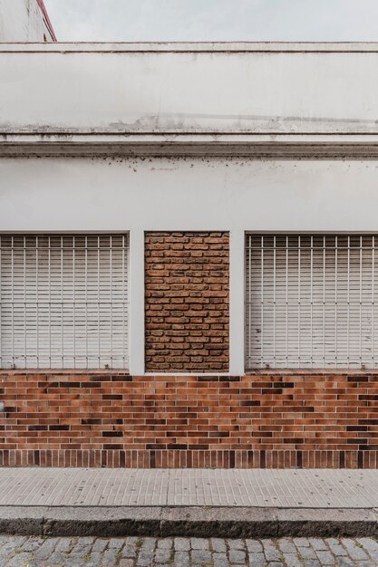 Vooraanzicht van architectuur in de stad