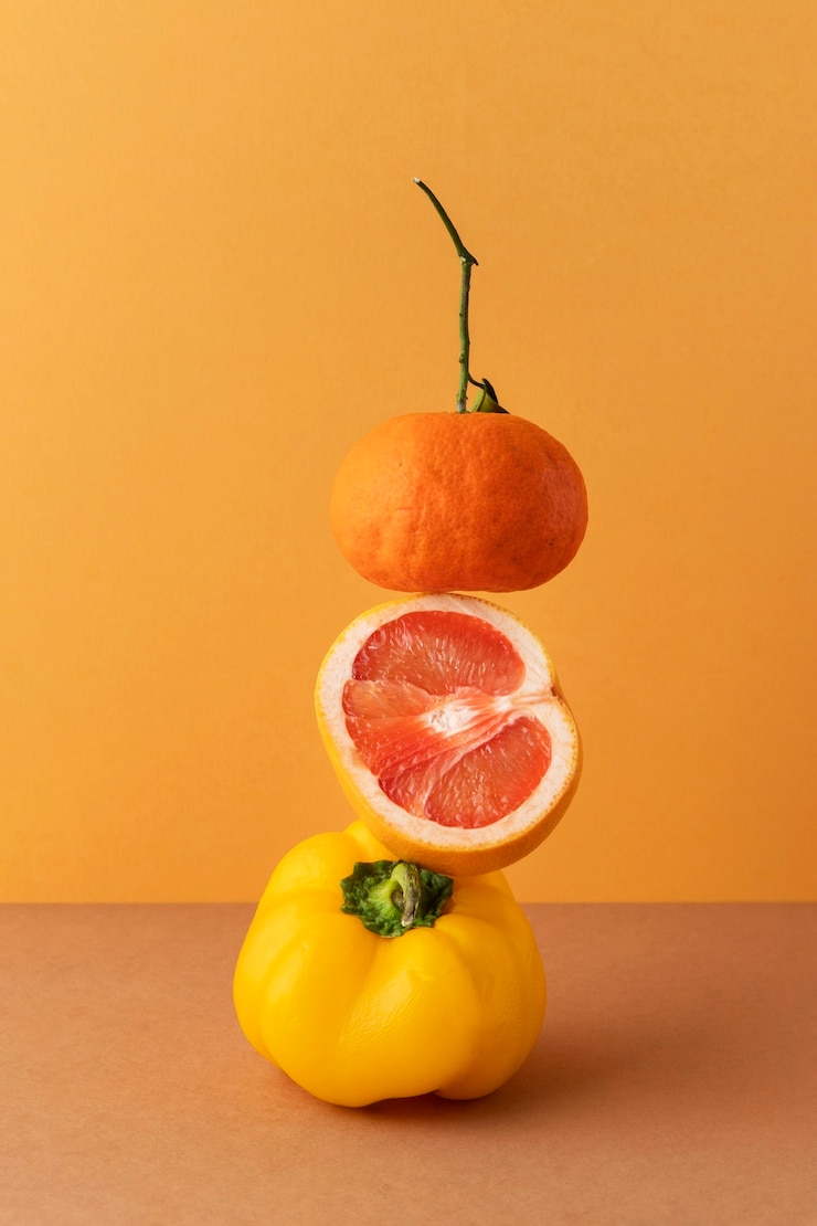 Gratis Foto vooraanzichtsamenstelling van gezond vegetarisch voedsel
