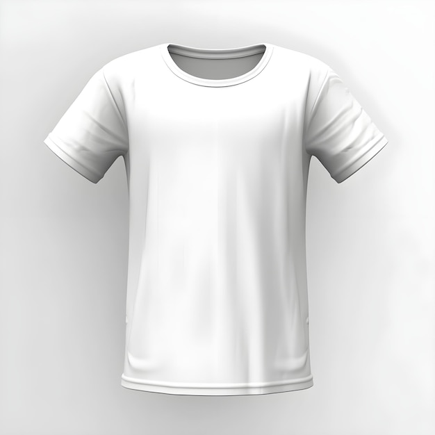 Gratis foto voorste blanco witte t-shirt mockup voor ontwerp