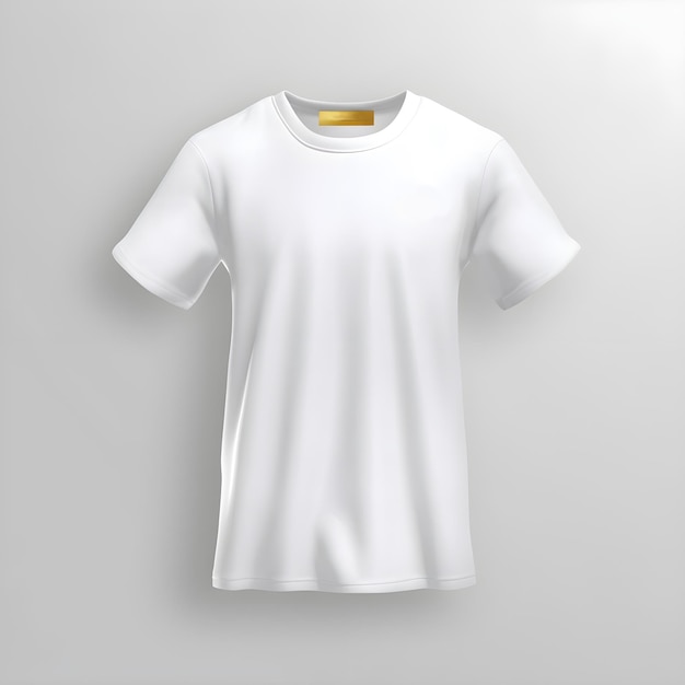 Gratis foto voorste lege witte t-shirt sjabloon voor ontwerp