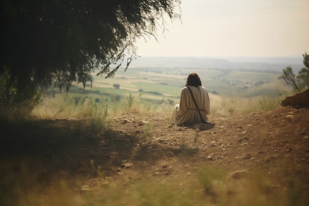 Gratis foto voorstelling van jezus uit het christendom