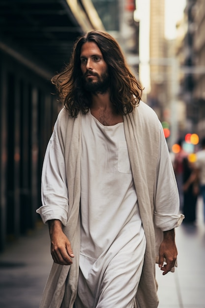 Gratis foto voorstelling van jezus uit het christendom