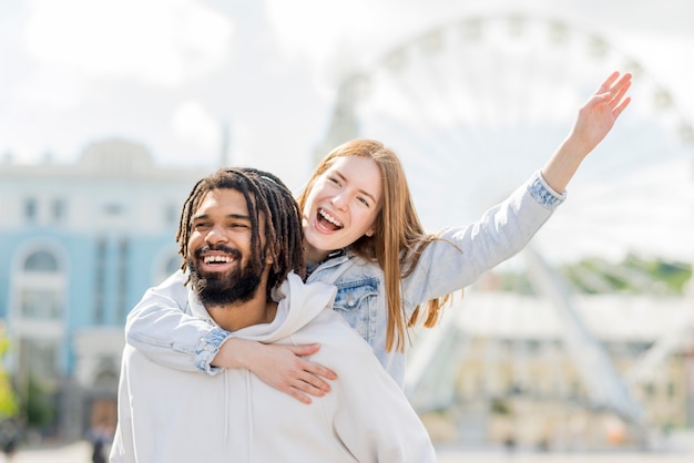 Gratis foto vrienden bij london eye