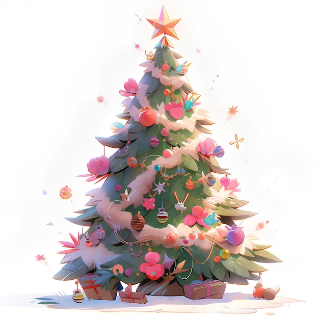 vrolijke kerstboom